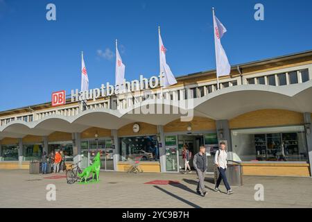 Gare centrale, Wolfsburg, basse-Saxe, Allemagne, Hauptbahnhof, Niedersachsen, Deutschland Banque D'Images