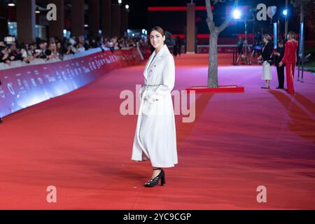 Rome, Italie. 21 octobre 2024. L'actrice Miriam Leone assiste au tapis rouge de 'Miss Fallaci' lors de la dix-neuvième édition du Rome film Fest, le 21 octobre 2024 (photo de Matteo Nardone/Pacific Press) crédit : Pacific Press Media production Corp./Alamy Live News Banque D'Images