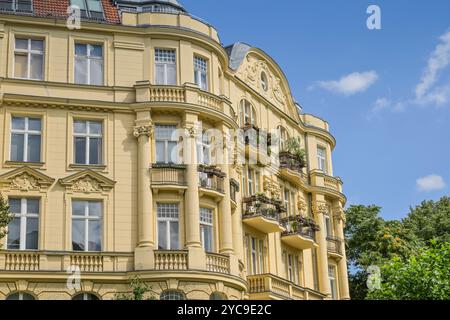 Magnifique bâtiment, ancien bâtiment sur Lietzensee, Suarezstraße, Charlottenburg, Charlottenburg-Wilmersdorf, Berlin, Allemagne, Prachtbau, Altbau am Liet Banque D'Images