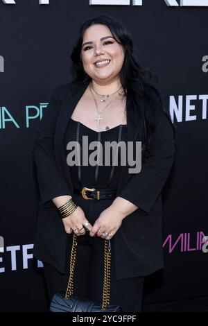 Los Angeles, États-Unis. 21 octobre 2024. Javiera assiste aux arrivées de la première Netflix de « Emilia Pérez » au Théâtre égyptien de Los Angeles, CA, le 21 octobre 2024. (Photo de Corine Solberg/Sipa USA) crédit : Sipa USA/Alamy Live News Banque D'Images