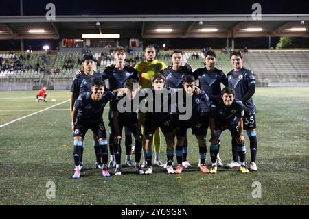 Twquilla, Washington, États-Unis. 20 octobre 2024. Tacoma Defiance PARTANT DE 11 PALYERS, pose pour une photo avant le début du match, Tacoma Deviance vs Ventura County FC, avec Tacoma Defiance gagnant 4-0, au premier tour du match éliminatoire MLS Next Pro. (Crédit image : © Melissa Levin/ZUMA Press Wire) USAGE ÉDITORIAL SEULEMENT! Non destiné à UN USAGE commercial ! Banque D'Images