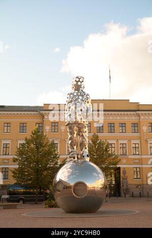 Le Mémorial national de la guerre d'hiver entre la Finlande et la Russie en 1939 par Pekka Kauhanen à Kasarmitori, 00130 Helsinki, Finlande Banque D'Images