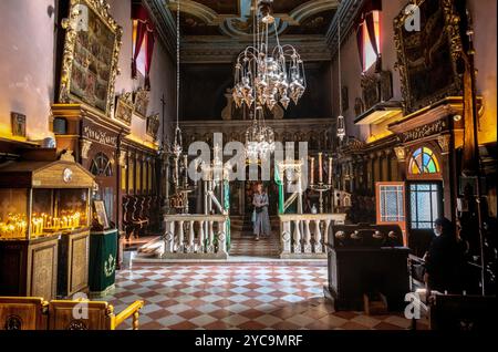 Moni Palaiokastritsas, monastère de Paleokastritsa, Corfou, Grèce. Octobre 2022 Banque D'Images