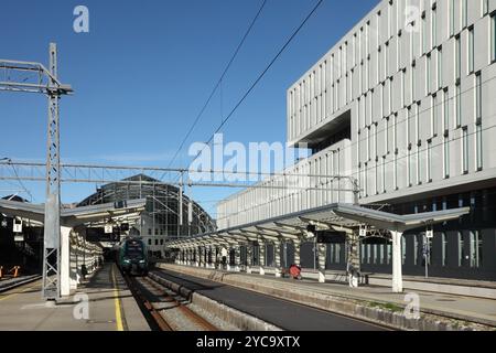 Gare de Bergen, Norvège. Banque D'Images