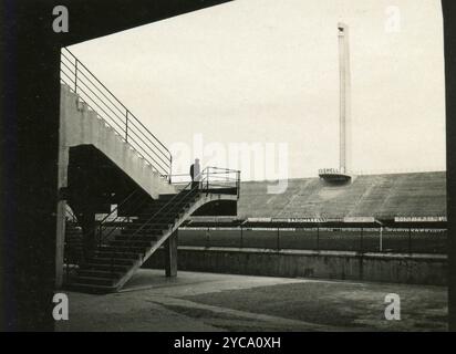 Vue du stade Berta Artemio franchi à Florence, Italie des années 1930 Banque D'Images