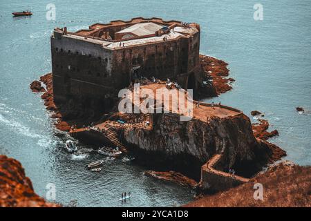 Voyage à Berlengas, Portugal Banque D'Images