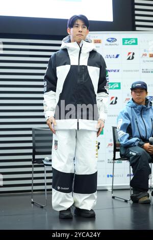 Ikuma Horishima, 22 OCTOBRE 2024 : Conférence de presse SNOW Japan 2024/2025 à Tokyo, Japon. (Photo de Yohei Osada/AFLO SPORT) Banque D'Images