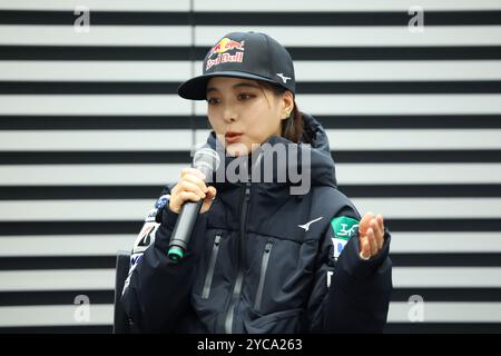 Sara Takanashi, 22 OCTOBRE 2024 : Conférence de presse SNOW Japan 2024/2025 à Tokyo, Japon. (Photo de Yohei Osada/AFLO SPORT) Banque D'Images