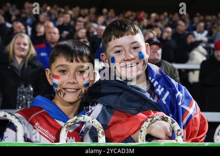 Wakefield, Angleterre - 19 octobre 2024 - fans de Wakefield Trinity. Rugby League, Betfred Championship Grand final, Wakefield Trinity vs Toulouse Olympique au DIY Kitchens Stadium, Wakefield, UK Dean Williams Banque D'Images