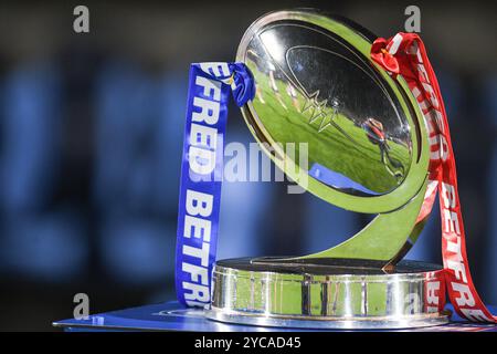 Wakefield, Angleterre - 19 octobre 2024 - Trophée de championnat.. Rugby League, Betfred Championship Grand final, Wakefield Trinity vs Toulouse Olympique au DIY Kitchens Stadium, Wakefield, UK Dean Williams Banque D'Images