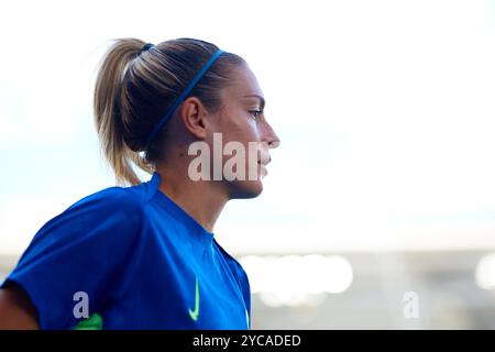 VALENCE, ESPAGNE - 20 OCTOBRE : Alexia Putellas du FC Barcelone regarde avant le match entre Levante UD Women et FC Barcelona Women, correspondant Banque D'Images