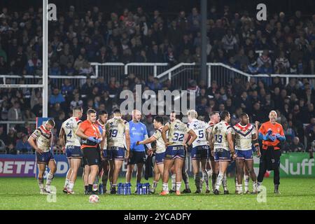 Wakefield, Angleterre - 19 octobre 2024 - conférence de l'équipe de Wakefield Trinity.. Rugby League, Betfred Championship Grand final, Wakefield Trinity vs Toulouse Olympique au DIY Kitchens Stadium, Wakefield, UK Dean Williams Banque D'Images