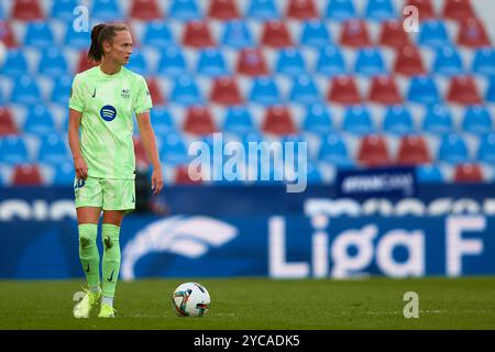 VALENCE, ESPAGNE - 20 OCTOBRE : Caroline Hansen du FC Barcelone regarde pendant le match entre Levante UD Women et FC Barcelona Women, correspondant Banque D'Images