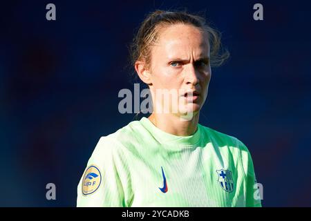 VALENCE, ESPAGNE - 20 OCTOBRE : Caroline Hansen du FC Barcelone regarde pendant le match entre Levante UD Women et FC Barcelona Women, correspondant Banque D'Images