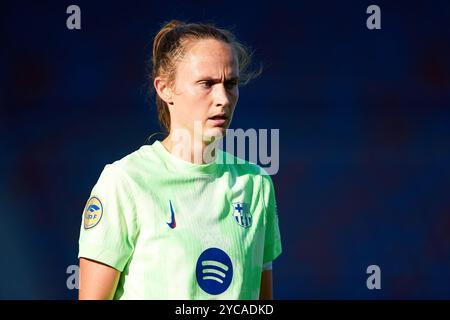 VALENCE, ESPAGNE - 20 OCTOBRE : Caroline Hansen du FC Barcelone regarde pendant le match entre Levante UD Women et FC Barcelona Women, correspondant Banque D'Images