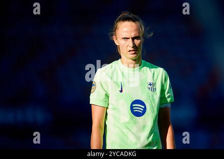 VALENCE, ESPAGNE - 20 OCTOBRE : Caroline Hansen du FC Barcelone regarde pendant le match entre Levante UD Women et FC Barcelona Women, correspondant Banque D'Images