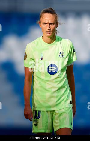 VALENCE, ESPAGNE - 20 OCTOBRE : Caroline Hansen du FC Barcelone regarde pendant le match entre Levante UD Women et FC Barcelona Women, correspondant Banque D'Images