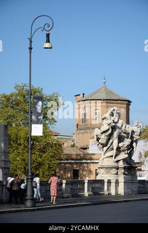 Ponte Vittorio Emanuele II, Rome, Latium, Italie, Europe Banque D'Images