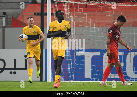 Shanghai, Chine. 22 octobre 2024. AFC Champions League Elite - SHANGHAI PORT FC(CHN) vs CENTRAL COAST MARINERS(AUS) au stade de football de Pudong. Crédit : Meng Gao/Alamy Live News Banque D'Images