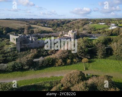 Château de Manorbier Banque D'Images