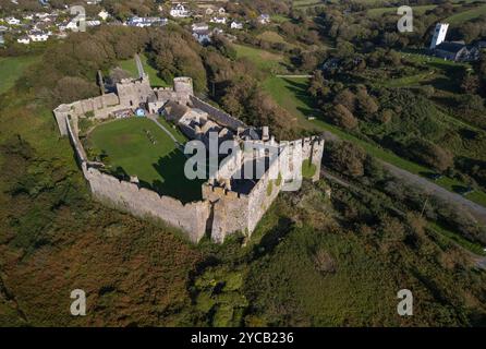 Château de Manorbier Banque D'Images