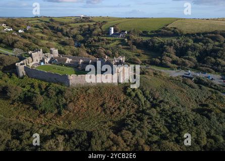 Château de Manorbier Banque D'Images