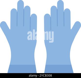 Image vectorielle de l'icône gants de nettoyage. Convient pour les applications mobiles, les applications Web et les supports d'impression. Illustration de Vecteur