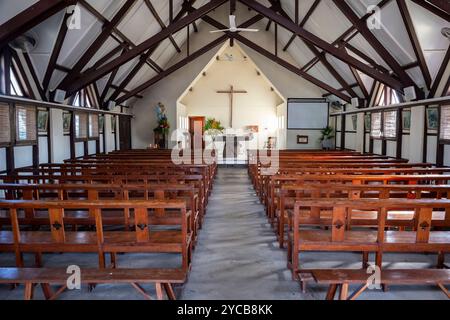 Église, notre Dame Auxiliatrice de Cap malheureux, intérieur, Océan Indien, île Maurice, Afrique, Kirche, Innenraum, Indischer Ozean, Insel, Afrik Banque D'Images
