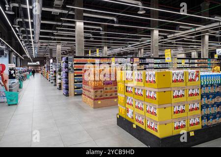 Gagnants supermarché, Tribeca Mall, centre commercial, énorme, gigantesque, moderne, Océan Indien, île Maurice, Afrique, vainqueurs Supermarkt, Einkaufszentr Banque D'Images