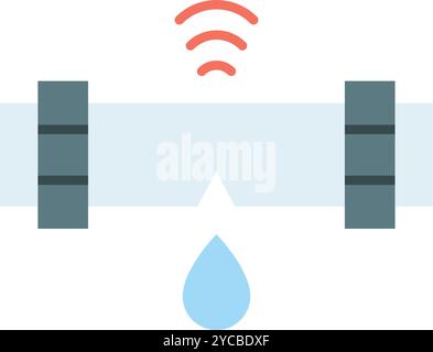 Image vectorielle de l'icône du détecteur de prise d'air. Convient pour les applications mobiles, les applications Web et les supports d'impression. Illustration de Vecteur