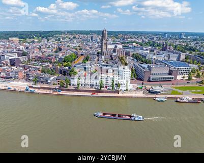 Aérien de la ville Arnhem aux pays-Bas Banque D'Images