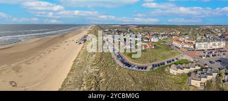 Panorama de Bergen aan Zee aux pays-Bas Banque D'Images