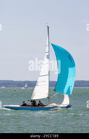 Seaview Mermaid classe yachts course dans la Cowes week 2022 régate Banque D'Images