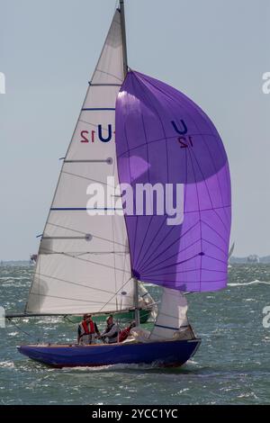 Seaview Mermaid classe yachts course dans la Cowes week 2022 régate Banque D'Images