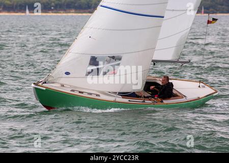 Seaview Mermaid classe yachts course dans la Cowes week 2022 régate Banque D'Images