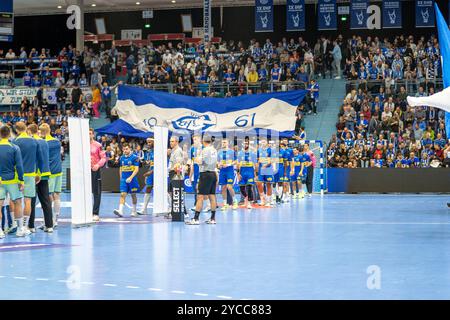 Gummersbach, Deutschland. 22 octobre 2024. Handball EHF European League, VfL Gummersbach - Fenix Toulouse, 22.10.2024 crédit : dpa/Alamy Live News Banque D'Images