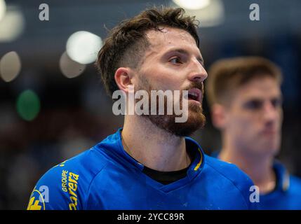 Gummersbach, Deutschland. 22 octobre 2024. Handball EHF European League, VfL Gummersbach - Fenix Toulouse, 22.10.2024 crédit : dpa/Alamy Live News Banque D'Images