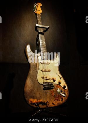 Guitare Fender Stratocaster de Rory Gallagher en 1961 Banque D'Images