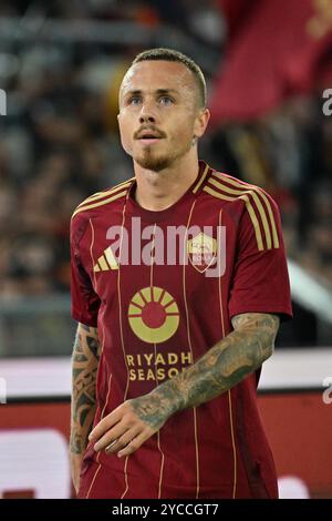 Roma, Italie. 20 octobre 2024. Italie, 29 mars 2024 : Angeliño pendant le championnat italien Serie A 2024-2025 match de football entre Roma et Inter au stade Olimpico, Italie (Felice de Martino/SPP) crédit : SPP Sport photo de presse. /Alamy Live News Banque D'Images