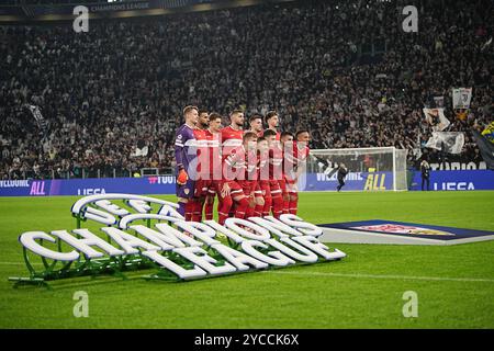 Torino, Italie. 22 octobre 2024. Alignez Stuttgart lors du match de football de l'UEFA Champions League, entre la Juventus et Stuttgart au stade Allianz de Turin, dans le nord-ouest de l'Italie - mardi 22 octobre 2024. Sport - Football (photo de Marco Alpozzi/Lapresse) crédit : LaPresse/Alamy Live News Banque D'Images