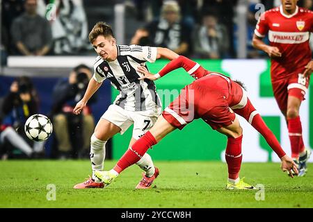 Turin, Italie. 22 octobre 2024. Francisco CONCEICAO de la Juventus lors du match MD3 de l'UEFA Champions League, League phase entre la Juventus FC et le VfB Stuttgart le 22 octobre 2024 au stade Allianz de Turin, Italie - photo Matthieu Mirville (A Gandolfo)/DPPI crédit : DPPI Media/Alamy Live News Banque D'Images