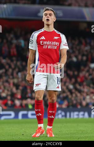 Leandro Trossard d'Arsenal lors de l'UEFA Champions League, League Stage Arsenal vs FC Shakhtar Donetsk à Emirates Stadium, Londres, Royaume-Uni, 22 octobre 2024 (photo par Izzy Poles/Actualités images) Banque D'Images