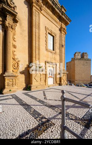 Église de Michel l'Archange, Sciacca, Agrigente, Sicile, Italie Banque D'Images