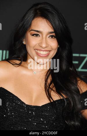 LOS ANGELES, CALIFORNIE - 21 OCTOBRE : Adriana Paz assiste à la première à Los Angeles de 'Emilia Perez' de Netflix au Théâtre égyptien Hollywood sur OC Banque D'Images