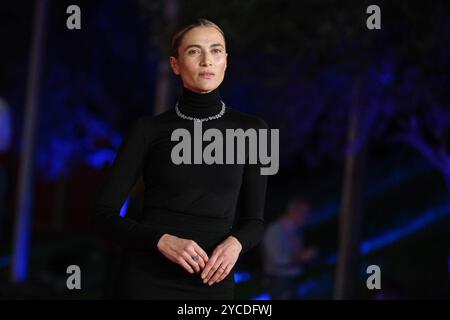 Rome, Italie. 22 octobre 2024. Anna Foglietta assiste au tapis rouge pour les « prix du meilleur film » lors du 19ème Rome film Fest à l’Auditorium Parco Della Musica à Rome. (Photo par Elena Vizzoca/SOPA images/SIPA USA) crédit : SIPA USA/Alamy Live News Banque D'Images