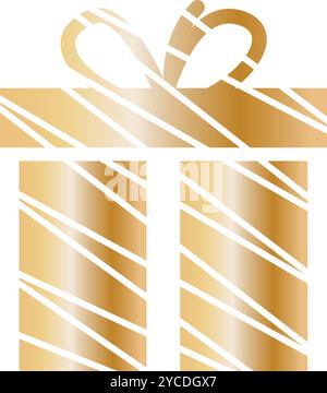 Vecteur d'icône de cadeau de noël coloré Illustration de Vecteur