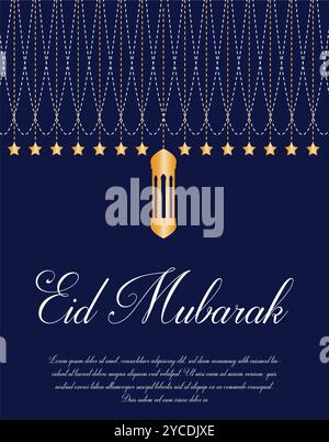 Salut de l'Eid Moubarak Illustration de Vecteur
