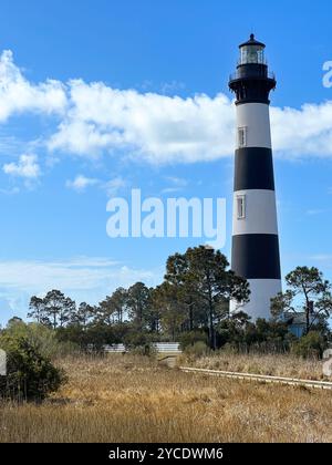 Phare de Bodie Island, Nags Head, Caroline du Nord Outer Banks, États-Unis Banque D'Images