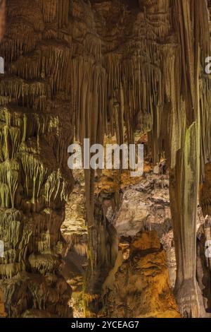Michael's Cave, grotte calcaire dans la réserve naturelle Upper Rock, Gibraltar, Europe Banque D'Images