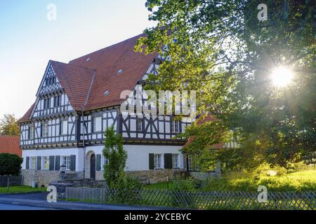 Altefeld près d'Eschwege, district de Werra-Meissner, Burgensteig Werra Weg, vallée de la Nera, Hesse du Nord, Hesse, Allemagne, Europe Banque D'Images